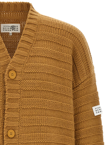 Beige Virgin Wool Cardigan