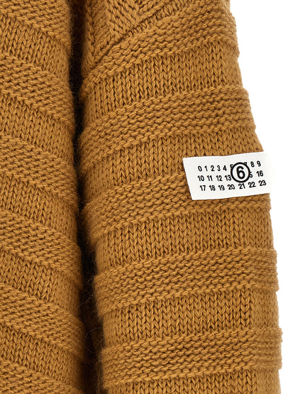 Beige Virgin Wool Cardigan