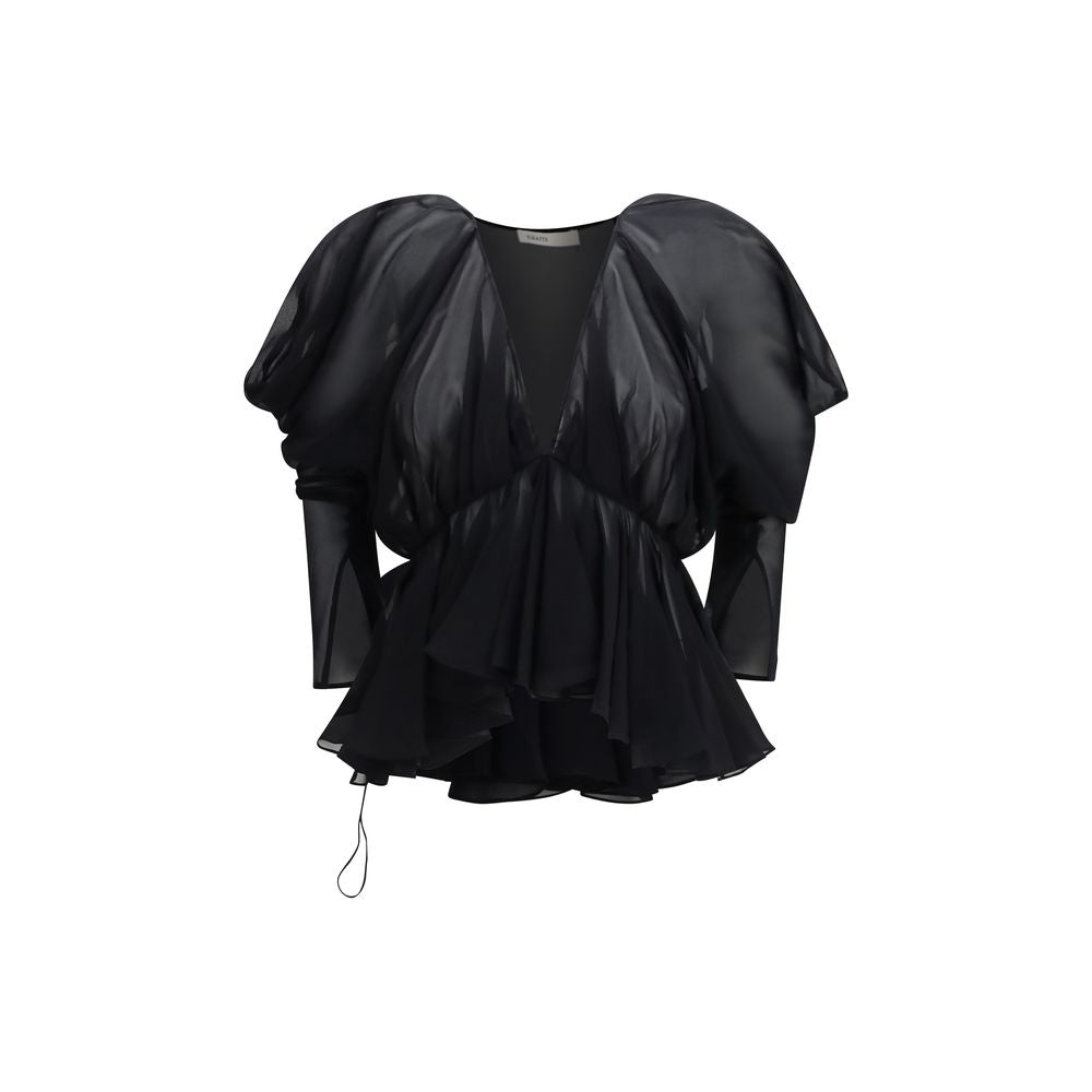 Black Silk Blouse