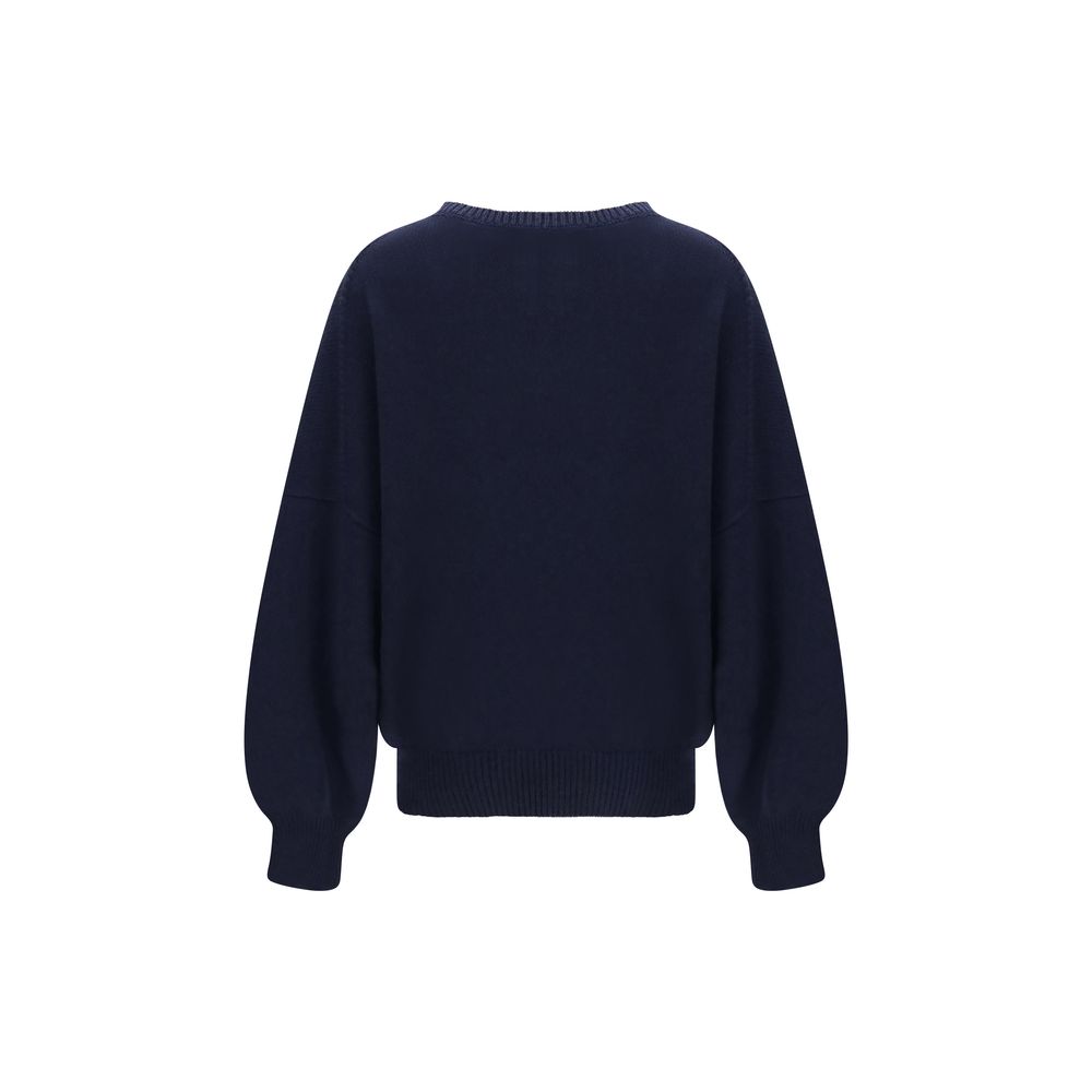 Blue Cashmere Sweatshirt