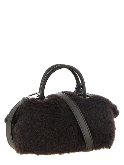 Brown Alpaca Leather Handbag