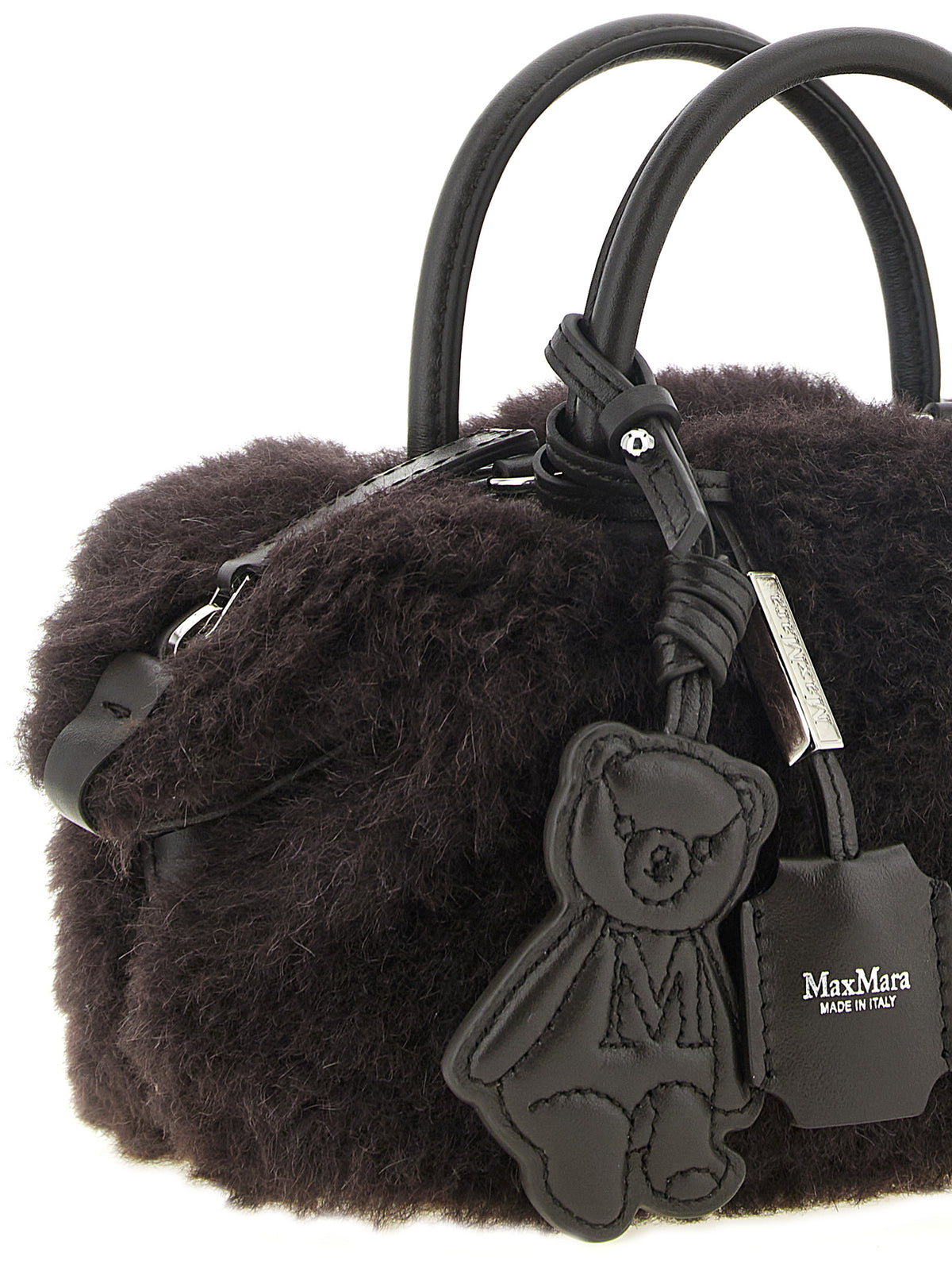Brown Alpaca Leather Handbag