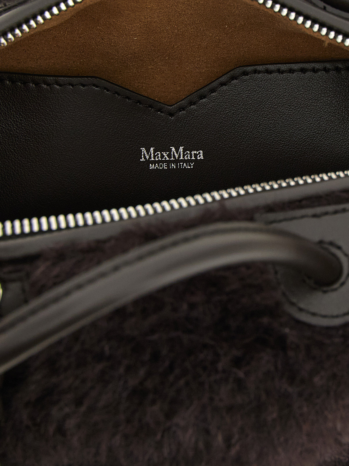 Brown Alpaca Leather Handbag
