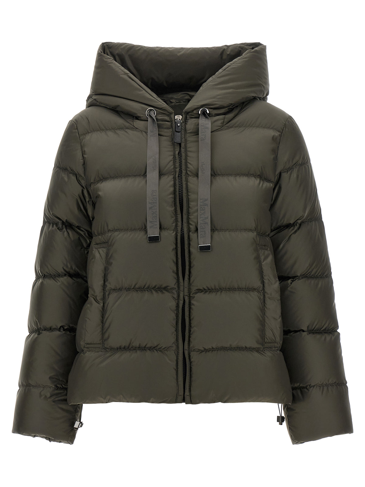 Bicolor Polyester Full-Length Jacket