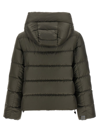 Bicolor Polyester Full-Length Jacket