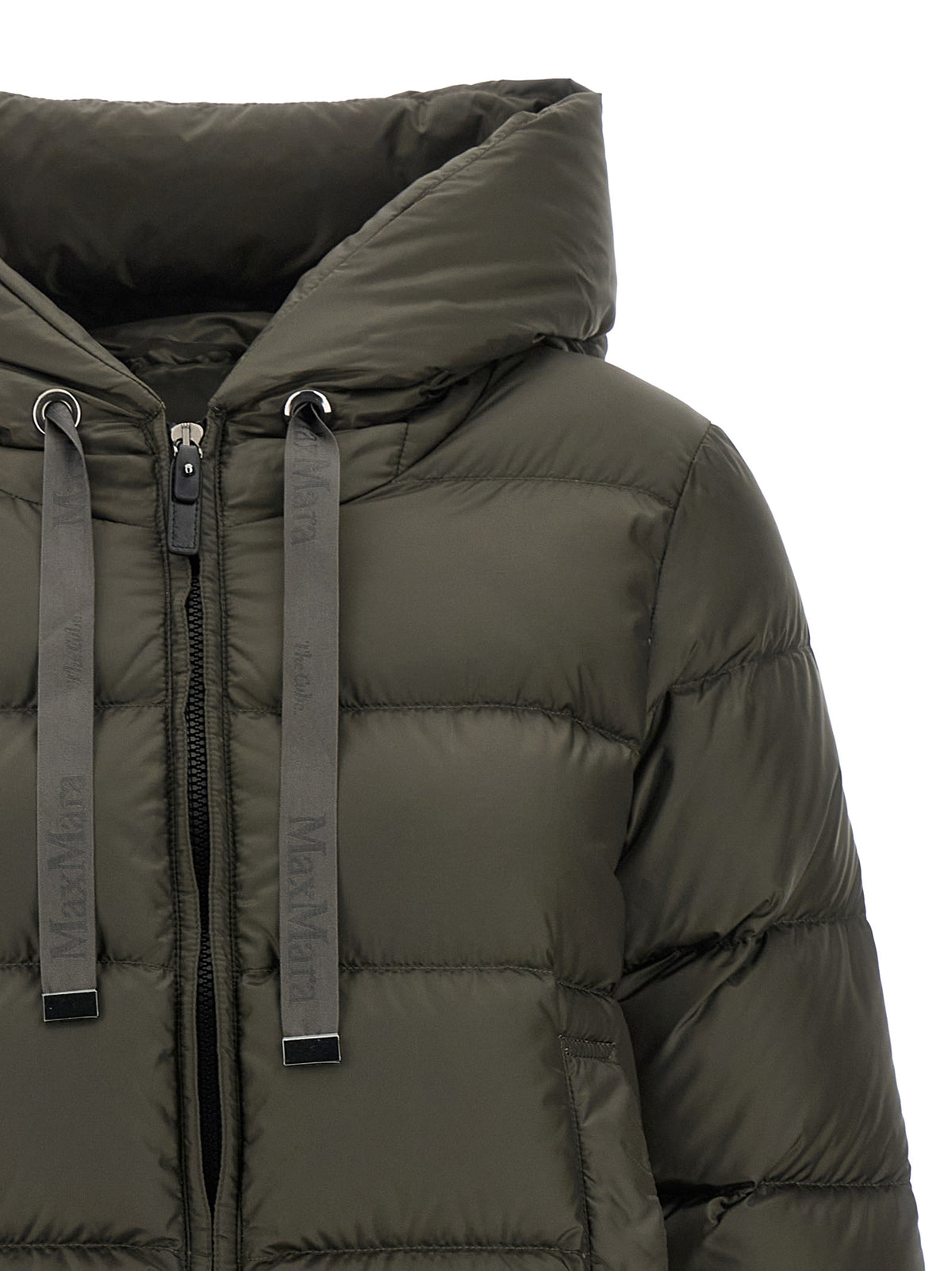 Bicolor Polyester Full-Length Jacket