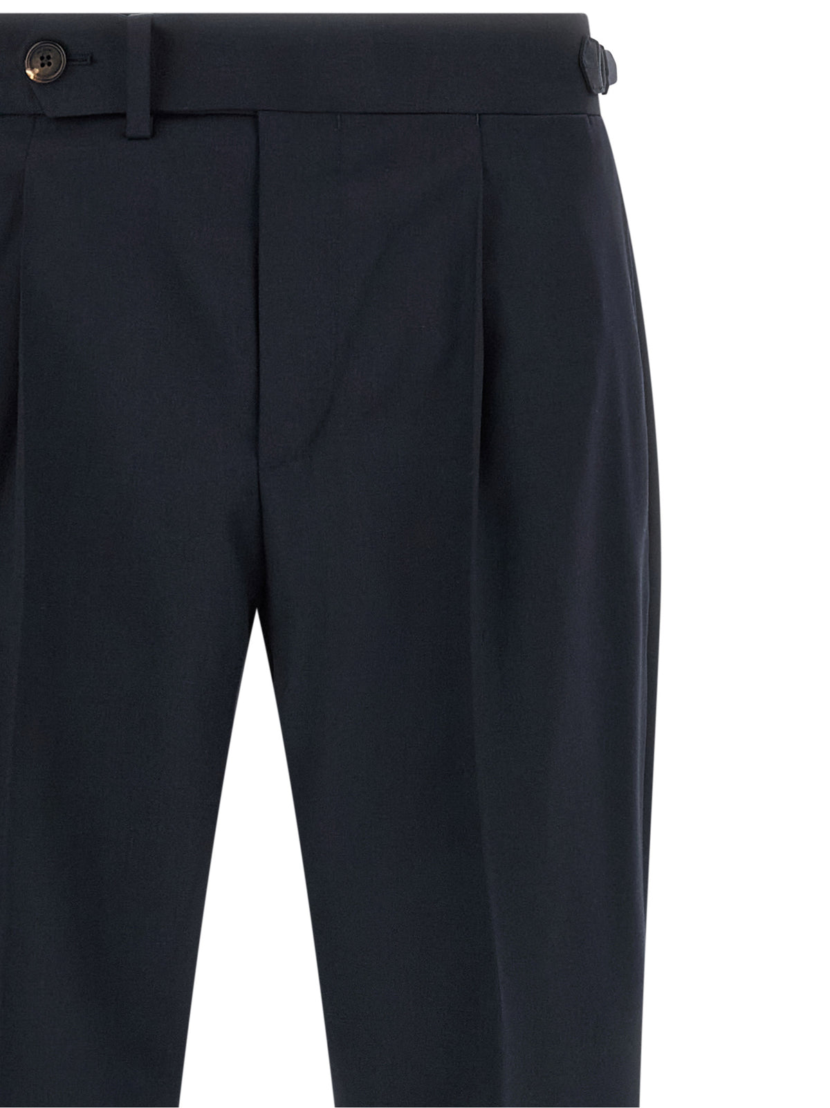 Blue Wool Dress Pants