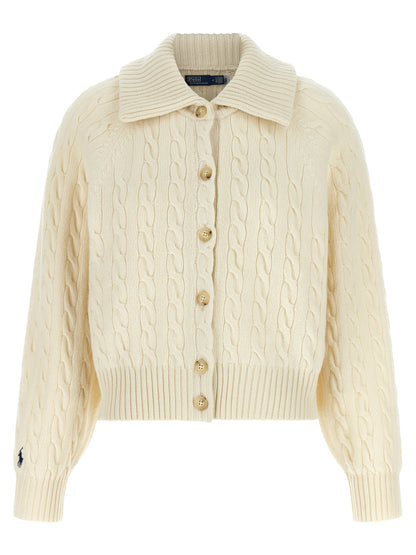 White Wool Cardigan