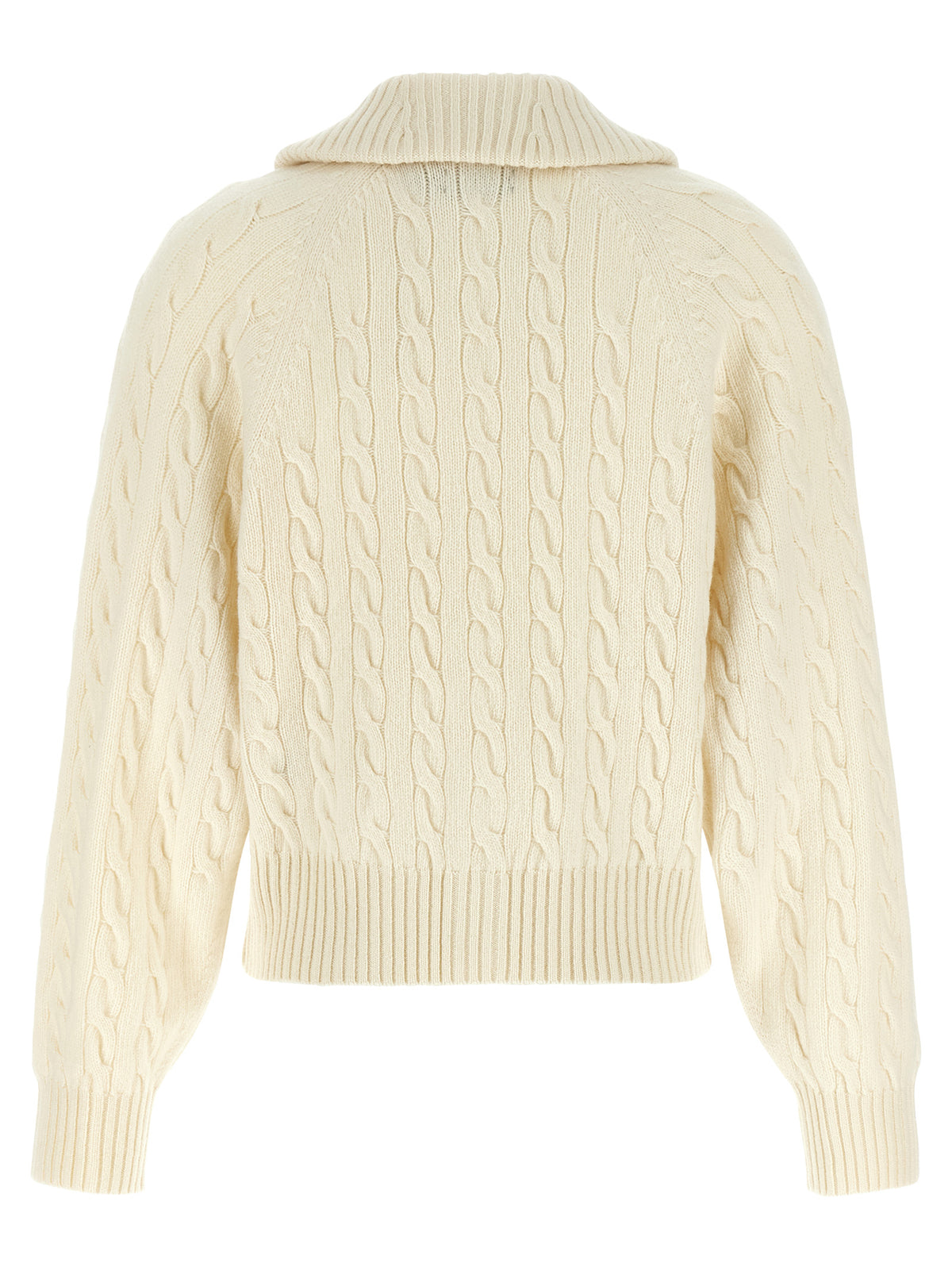 White Wool Cardigan