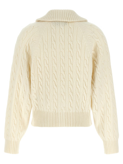 White Wool Cardigan