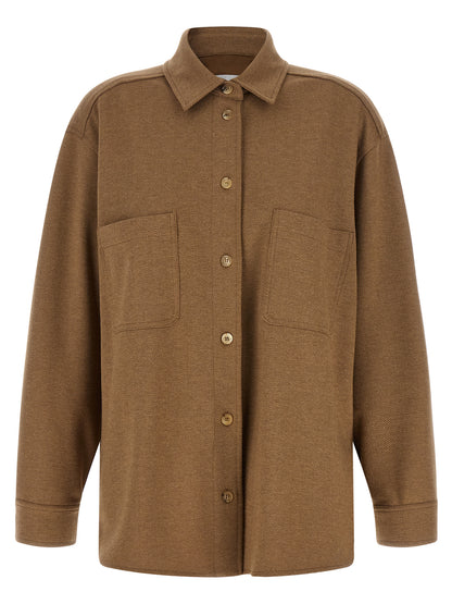 Brown Triacetate Shell Jacket