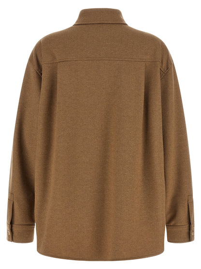 Brown Triacetate Shell Jacket
