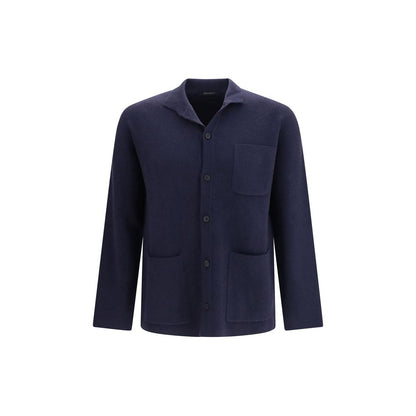 Blue Cashmere Cardigan