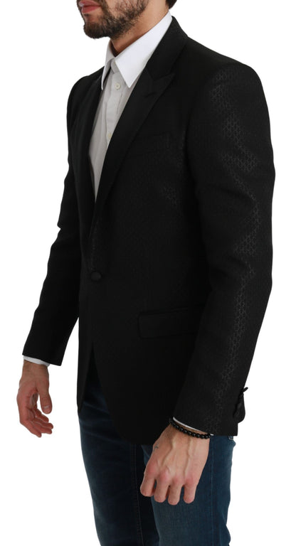 Slim Fit Martini Black Blazer Jacket