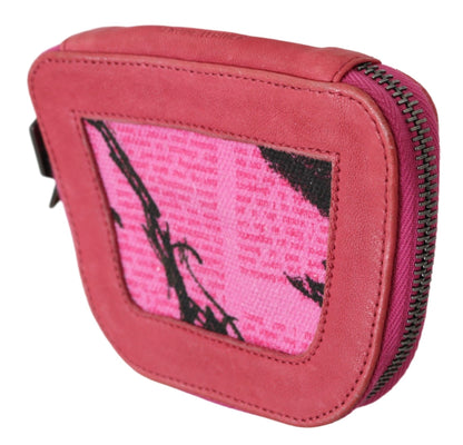 Elegant Pink Fabric Coin Wallet