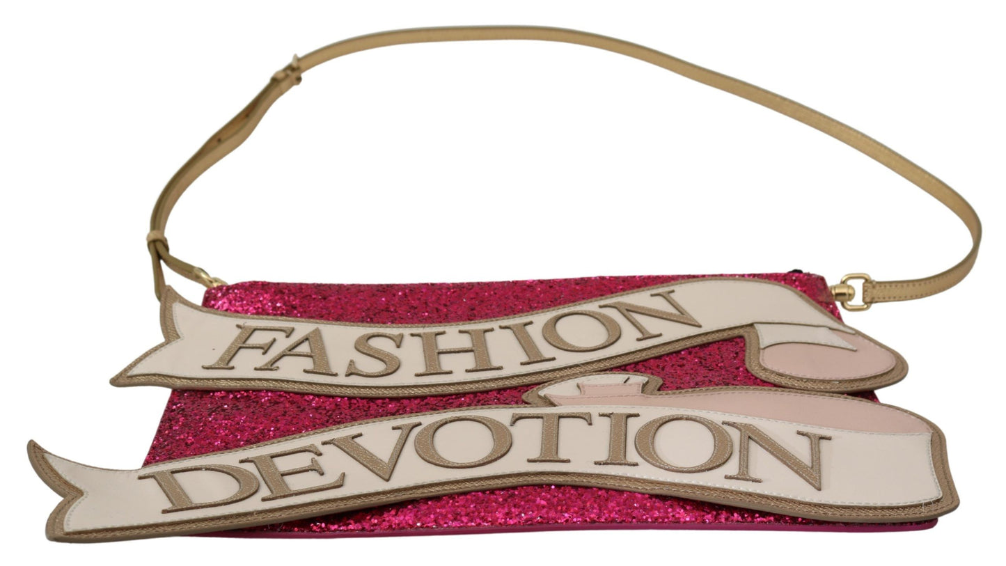 Glamorous Pink Glittered CLEO Clutch Purse