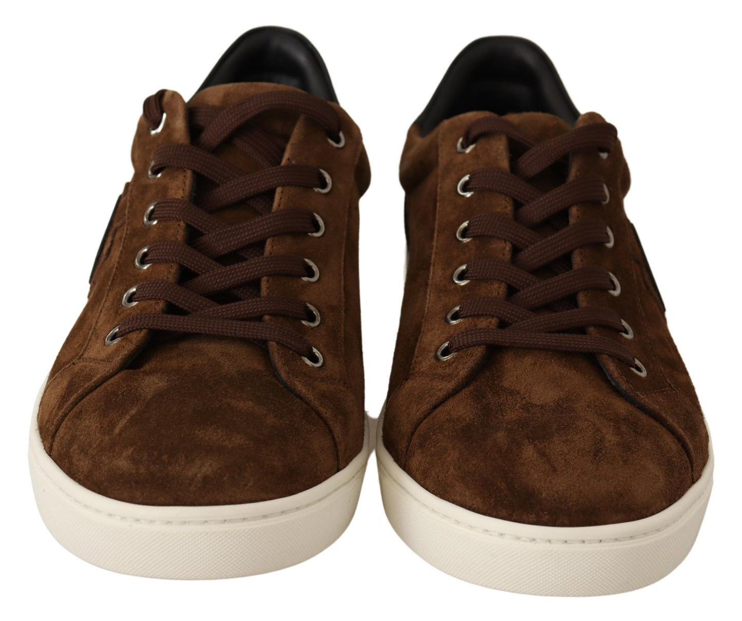 Elegant Leather Casual Sneakers in Brown