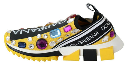 Embellished Yellow Sorrento Sneakers