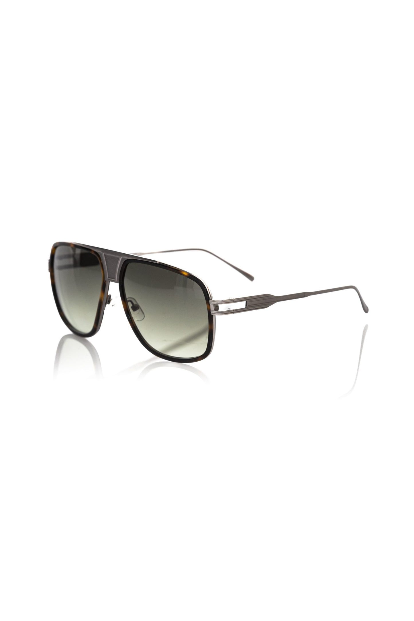 Brown Metallic Fiber Men Sunglass