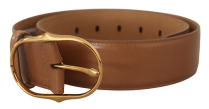 Elegant Gold Buckle Leather Belt