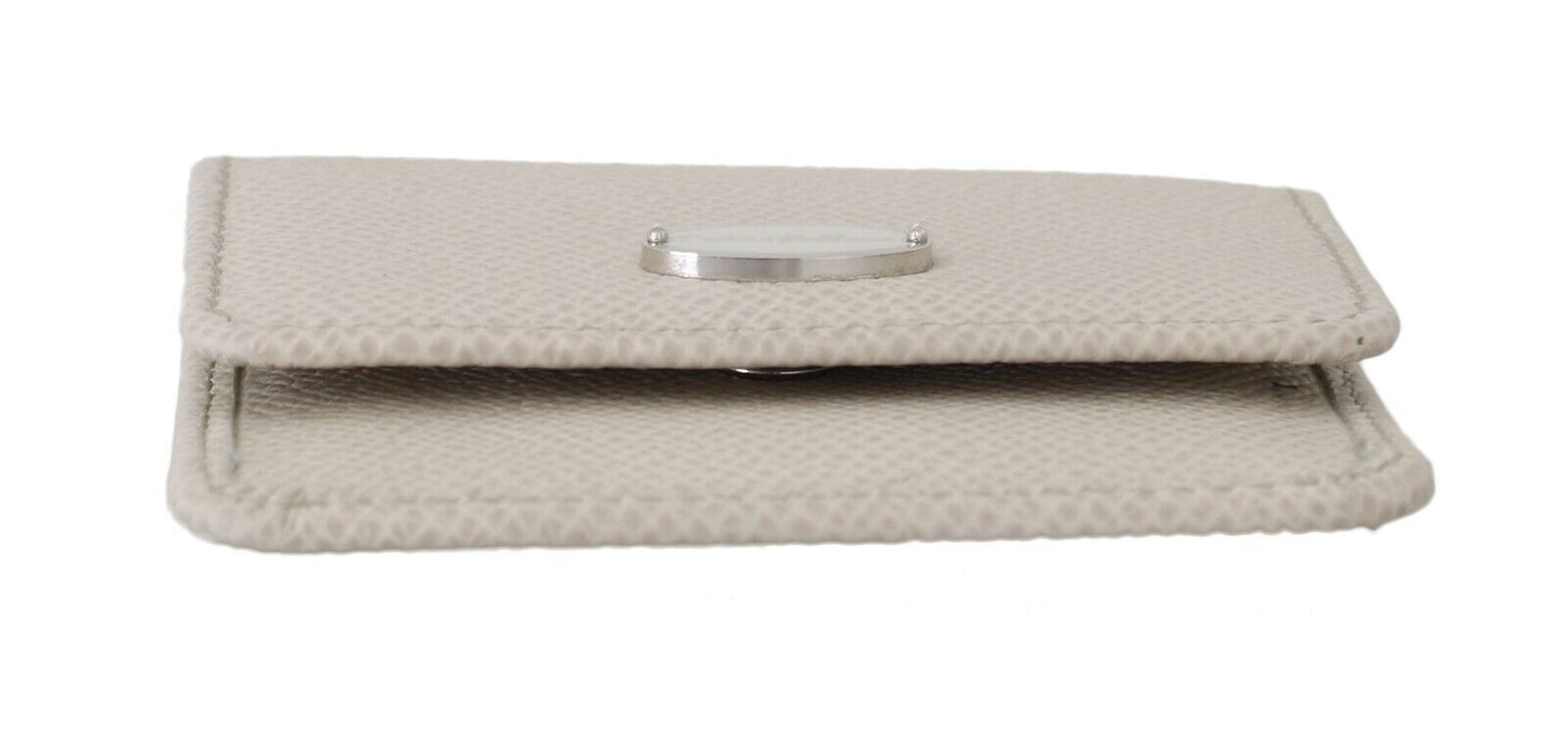 Chic White Leather Condom Case Wallet