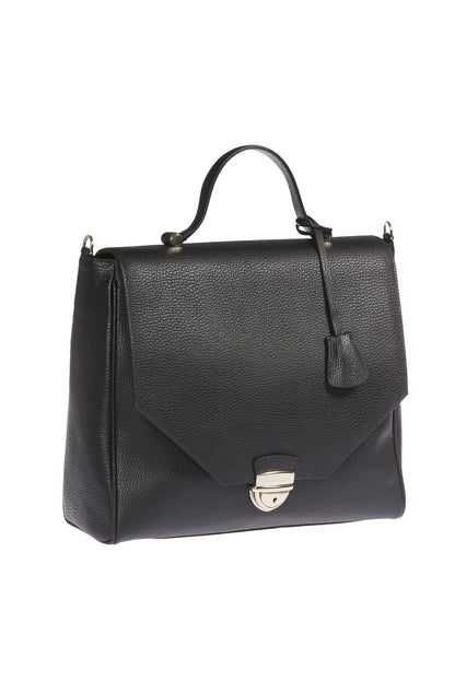 Black Leather Women Handbag