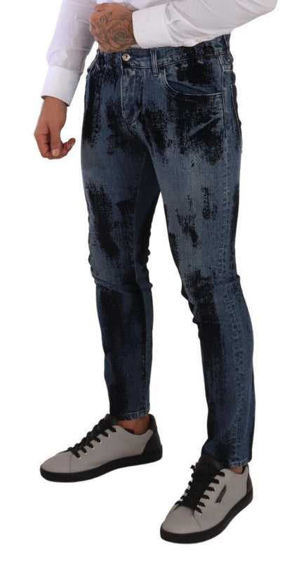 Italian Designer Skinny Slim Fit Jeans