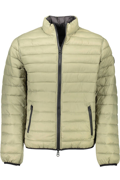 Green Nylon Men Jacket