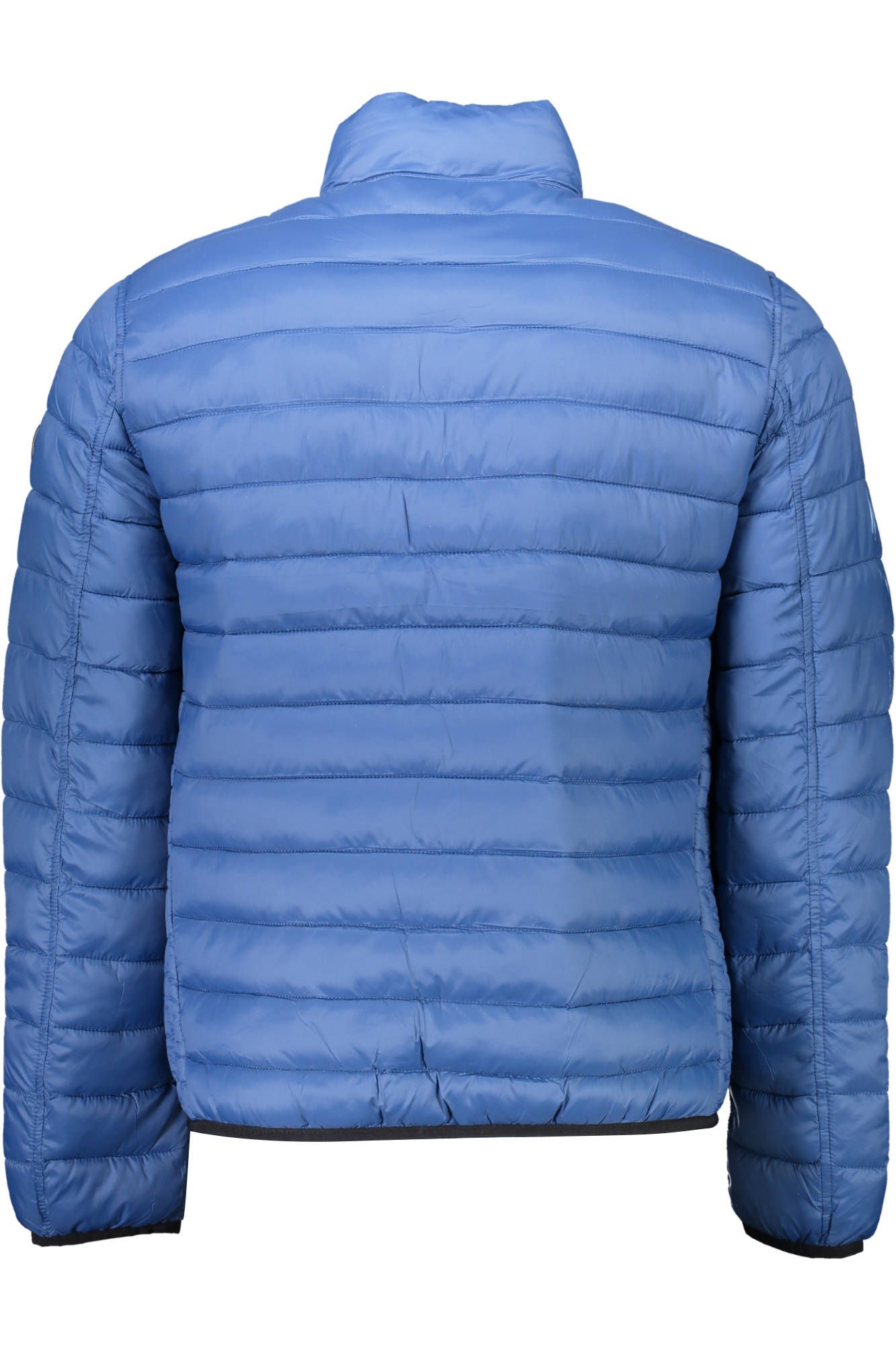 Blue Nylon Men Jacket