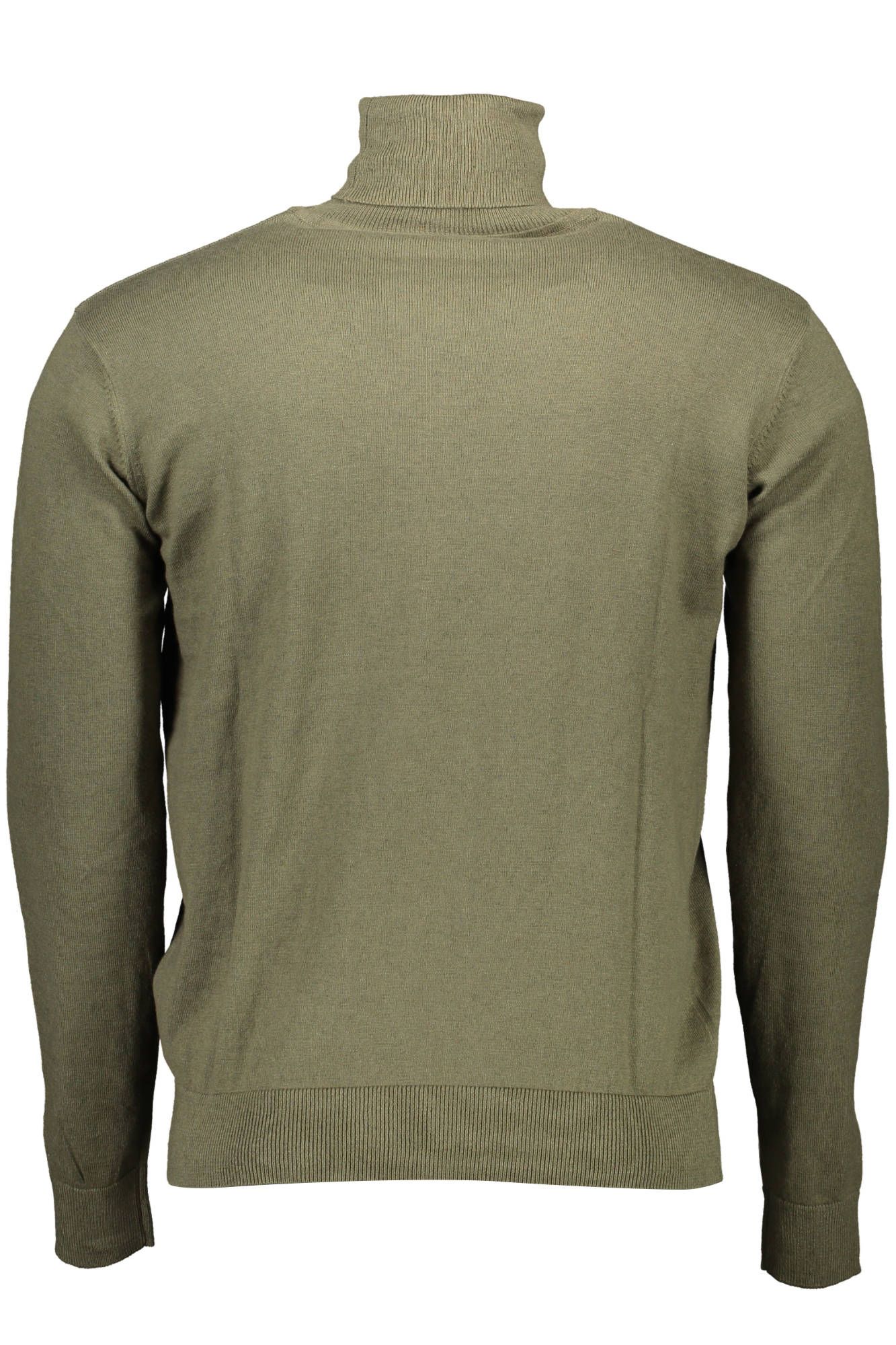 Green Cotton Men Sweater