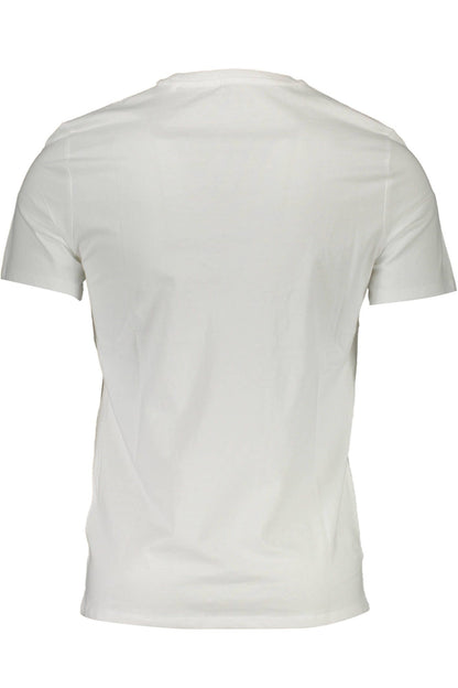 White Cotton Men T-Shirt