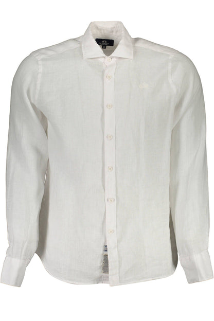 White Linen Men Shirt