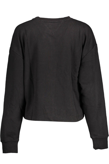 Black Cotton Women Sweater