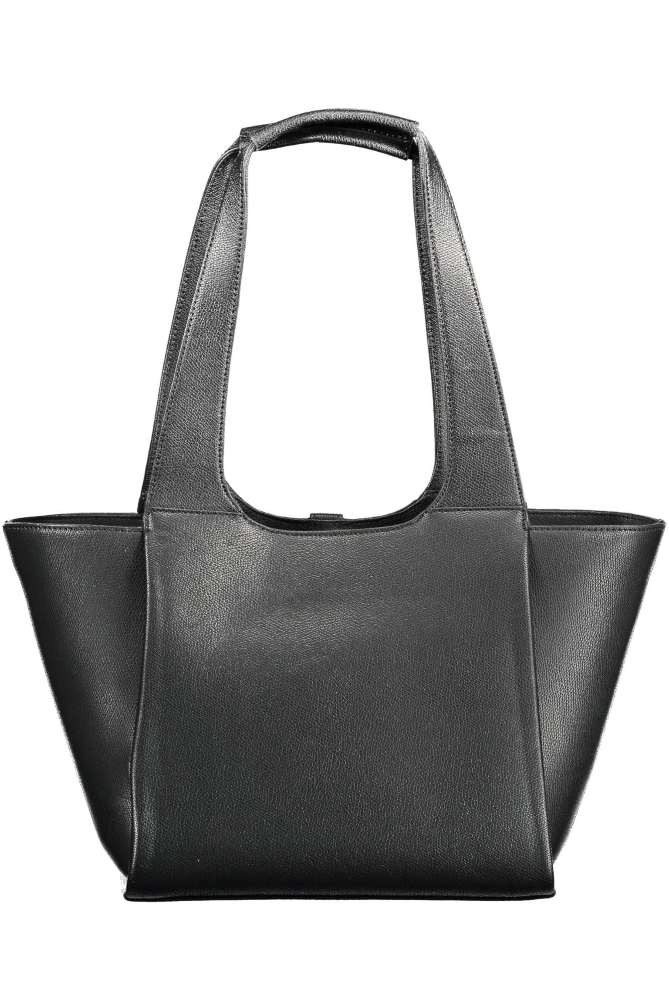 Black Polyethylene Women Handbag