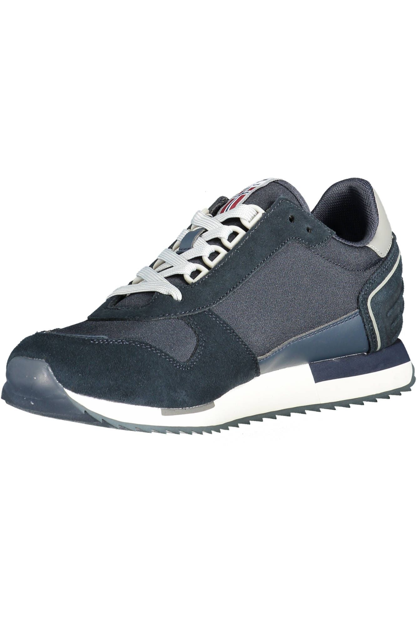 Blue Leather Men Sneaker