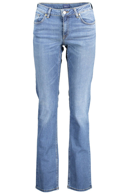 Blue Cotton Women Jeans