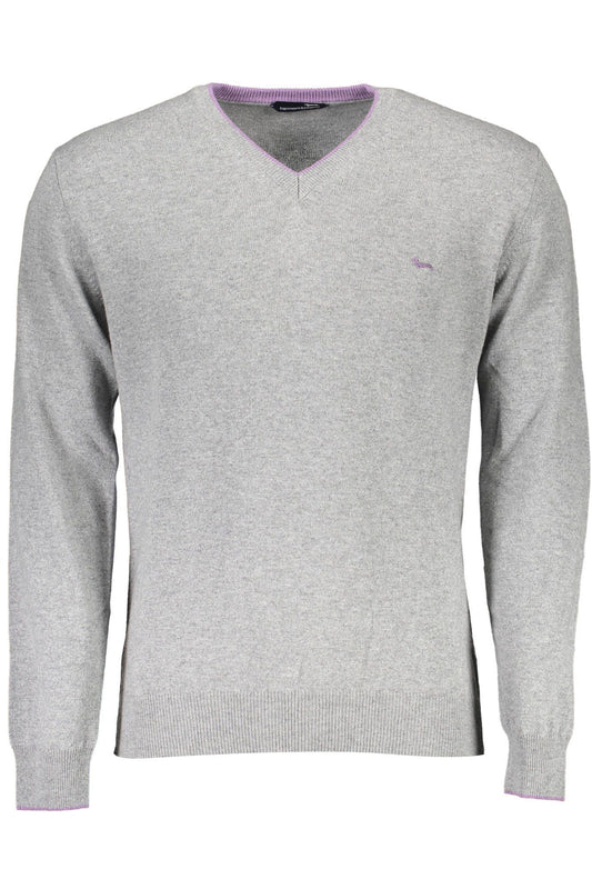 Gray Wool Men Sweater