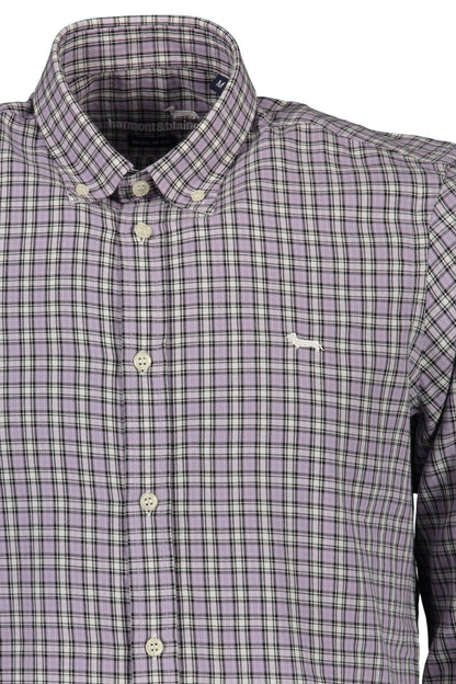 Purple Cotton Men Shirt