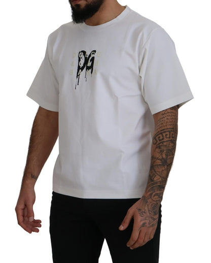 Timeless White Logo Crewneck Tee