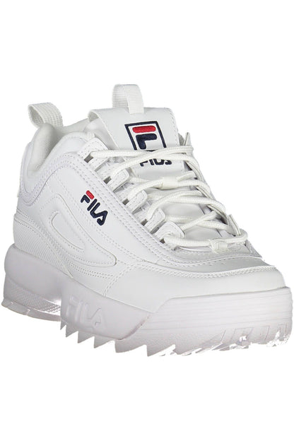 White Polyester Women Sneaker