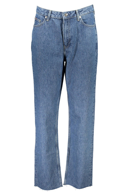 Blue Cotton Women Jeans