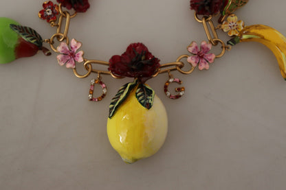 Chic Gold Statement Sicily Fruit Necklace