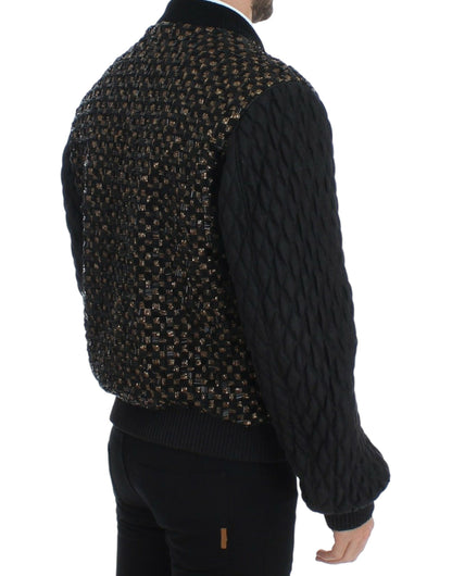 Elegant Black Sequined Designer Jacket