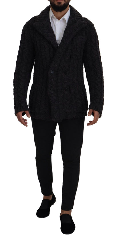 Elegant Double-Breasted Wool-Cashmere Coat