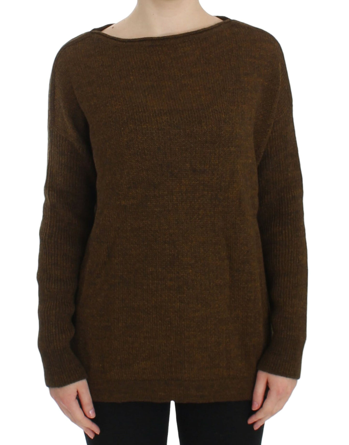 Oversized Knitted Alpaca-Wool Pullover