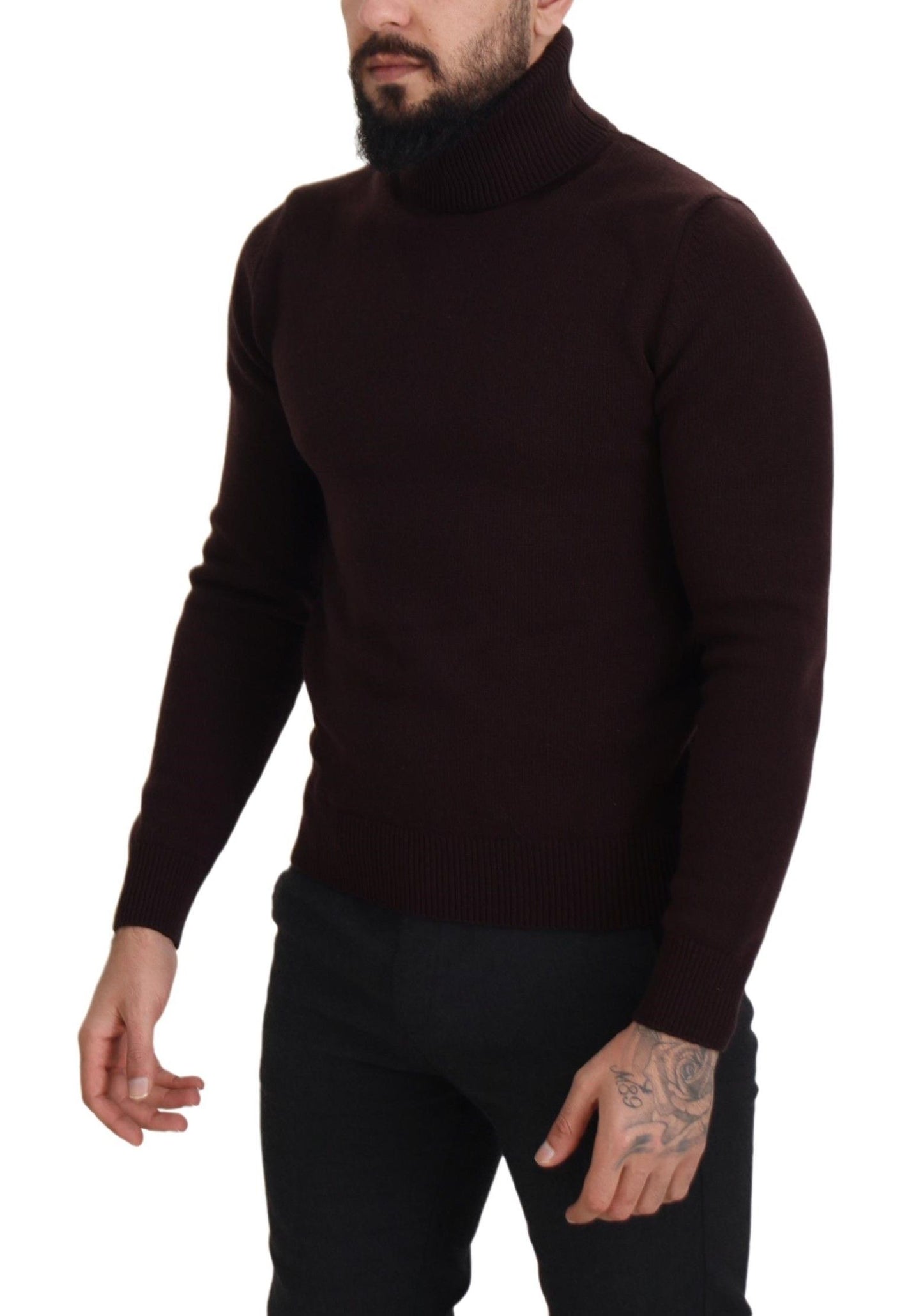 Elegant Turtleneck Wool Pullover Sweater