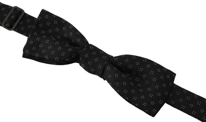 Elegant Silk Black Bow Tie for Men