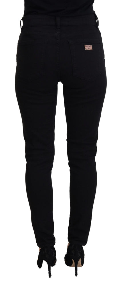 Elegant Black Denim Pants