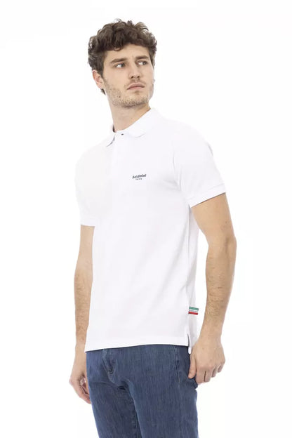 White Cotton Men Polo