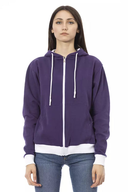 Purple Cotton Women Sweater